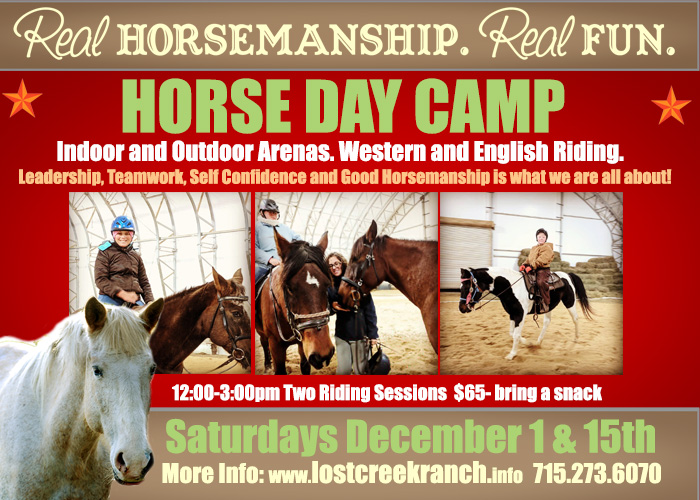 horse day camp lost creek ranch wi kids horseback riding camp lessons